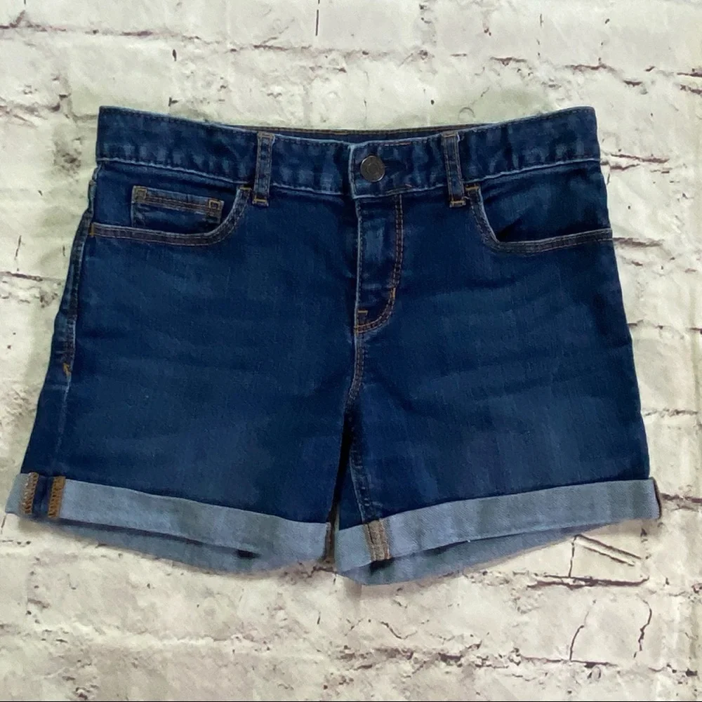 GAP Kids Denim cuffed Shorts Size 12